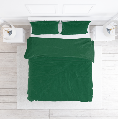Baumwollbettwaesche_160x200_Dunkelgruen